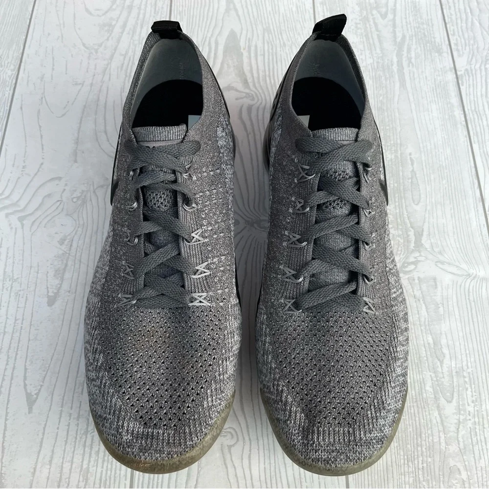 Nike Air VaporMax 2.0 Flyknit Wolf Gray Running Shoes Sneakers Men’s Size 9.5